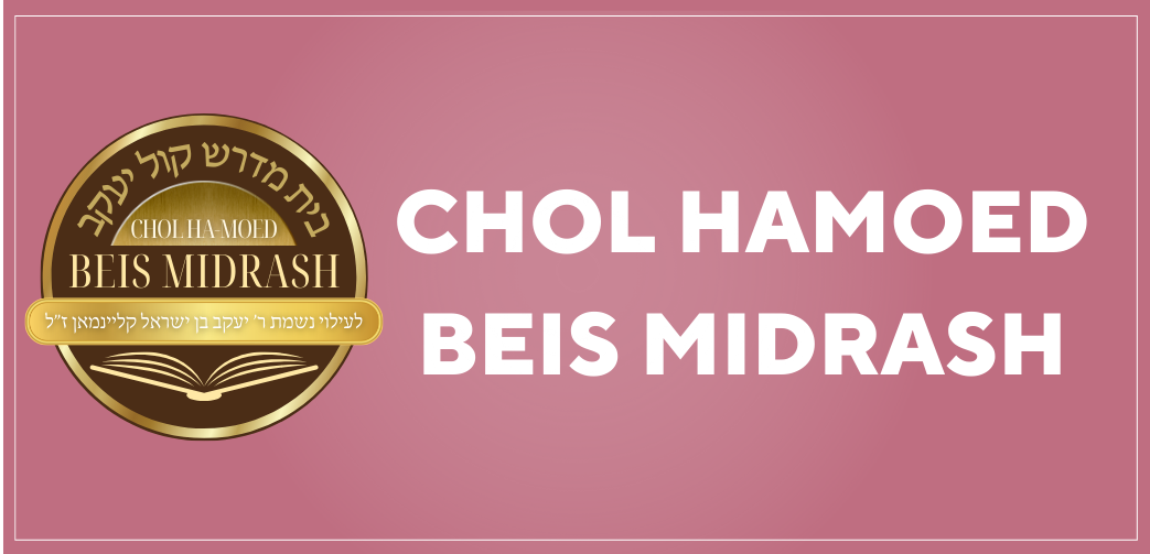Chol Hamoed Beis Medresh